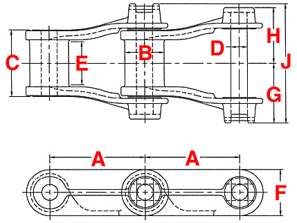 800 class pintle chain drawing