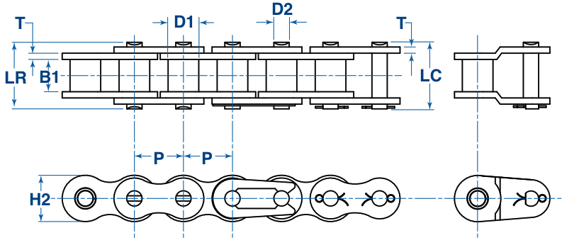 #25 Pitch Plastic Chain (1' Length)