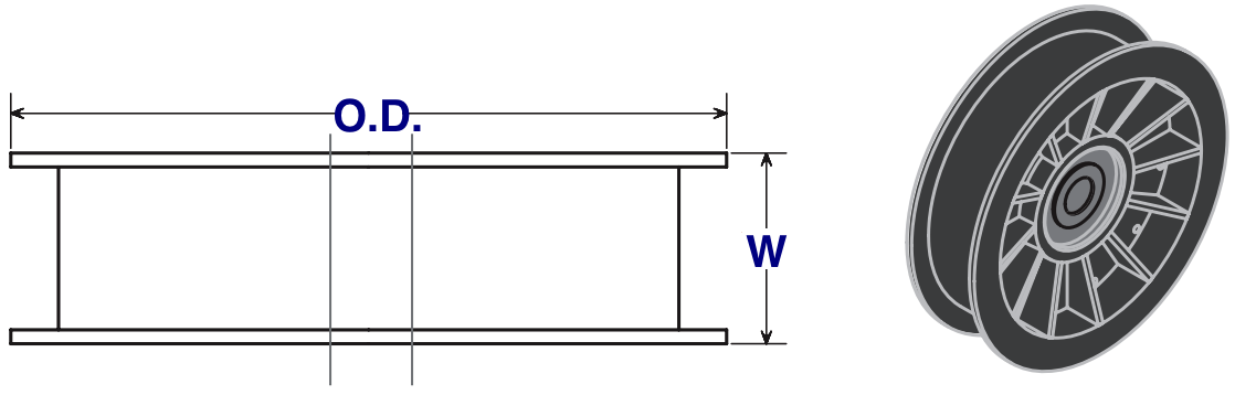 Flat Belt Idler Pulley