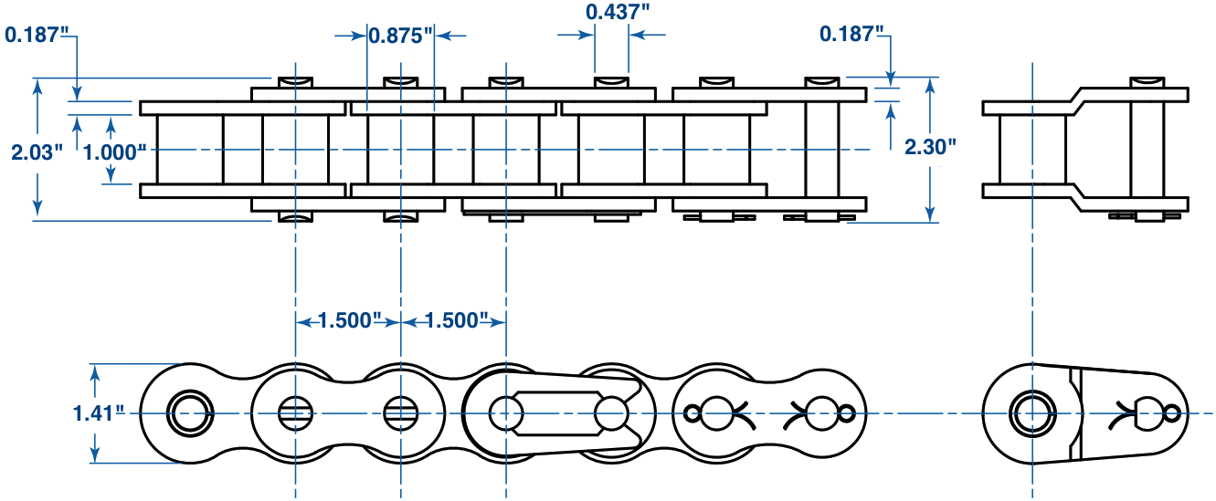 Roller Chain Tensile Strength Chart