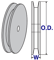 Plastic V-Belt Pulley Drawing