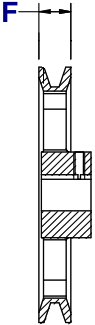 overall width of the belt housing