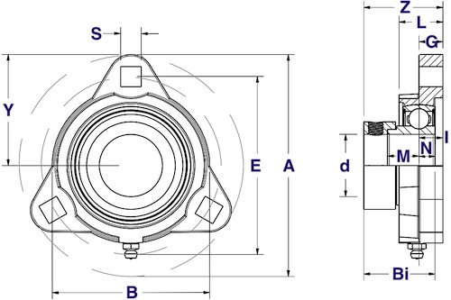 sarfb bearing drawing