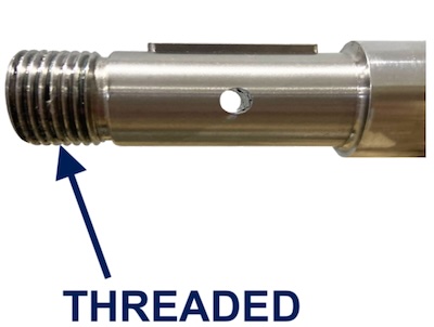 surface aerator motor threaded shaft