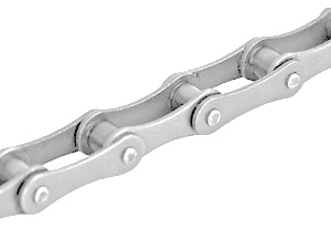 Bent 40SS / 1/2 in Pitch Spring Clip 304 Stainless Steel Material Attachment Chain WA-2 Attachment One Side 