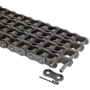 3/4 Roller Width 10ft Length Riveted 0.75 Roller Diamter Steel 1-1/4 Pitch 5 Strands ANSI 100H-5 Morse 100H-5R 10FT Heavy Roller Chain 8500lbs Average Tensile Strength 